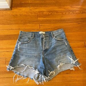 Abercrombie Distressed Jean Shorts, Size 32/14